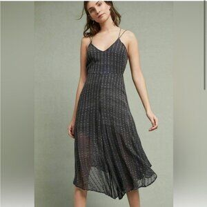 Anthropologie Wide Leg Jumpsuit - Boho Lightweight - Soft Black & Flowy - Size 2